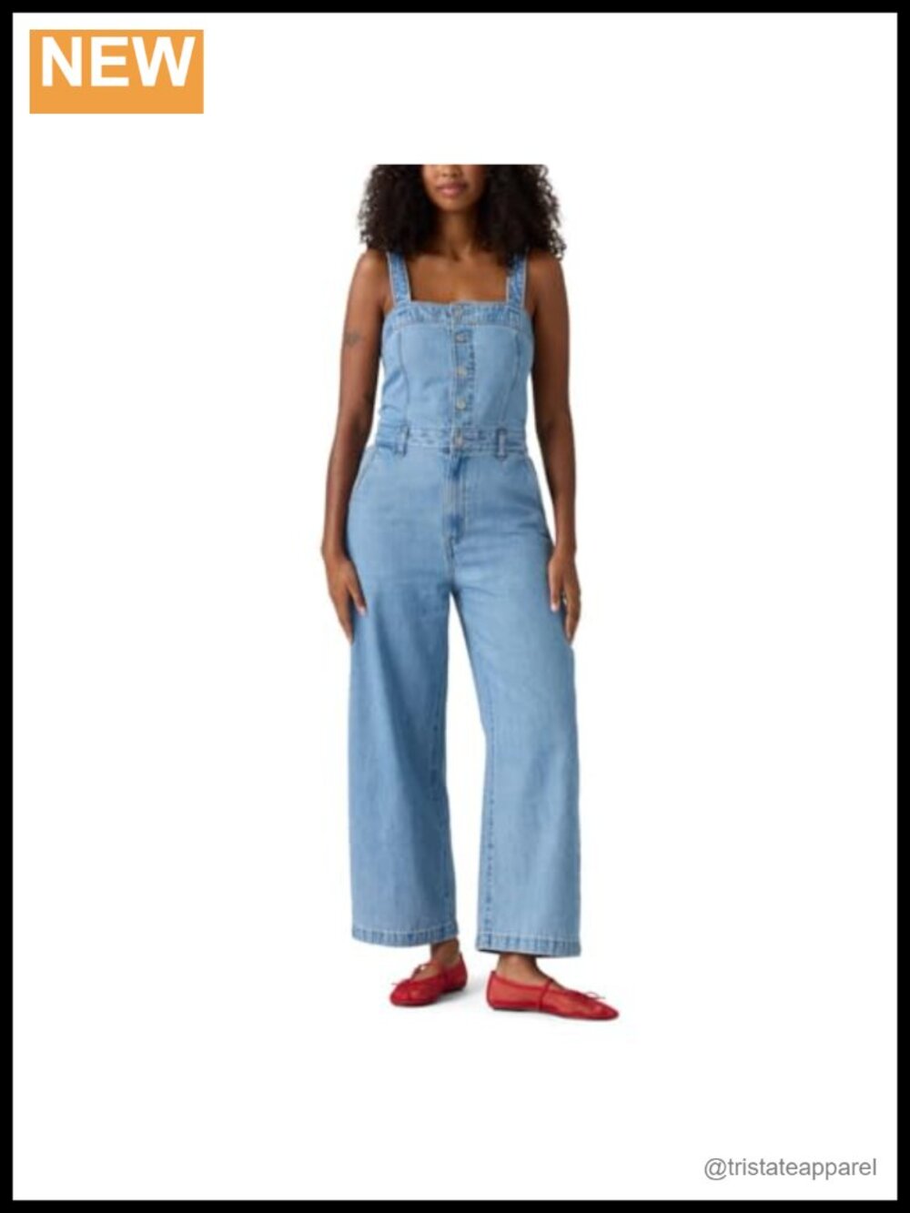 Drea Jumpsuit 100% Cotton Square Neck Loose Fit Machine Washable